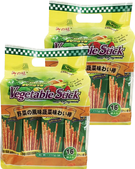 御之味 蔬菜棒棒餅 16包, 256g, 2袋