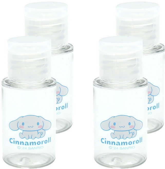 산리오 캐릭터즈 원터치용기 20ml, 4개, 시나모롤