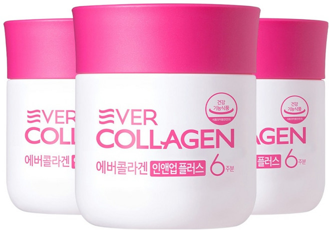 에버콜라겐 정품 인앤업 플러스 6주분, 84정, 3개