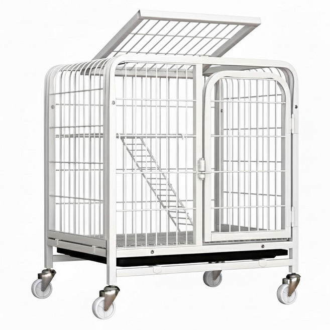 超大自由空間貓籠, 白色, 1個