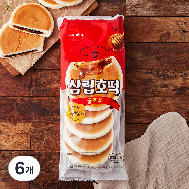 삼립 꿀호떡, 513g, 1개입, 6개