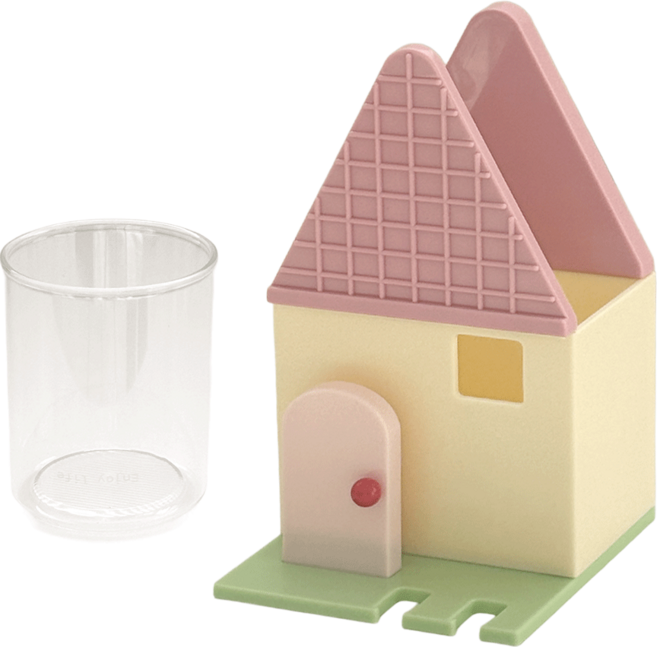 데미무드 또또와플 하우스 다용도 수납홀더, 핑크, 1개