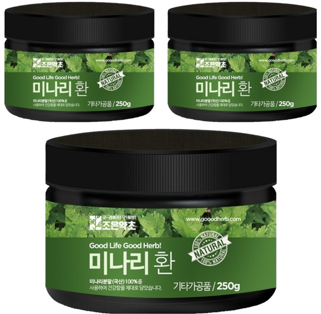 조은약초 프리미엄 미나리환, 250g, 3개