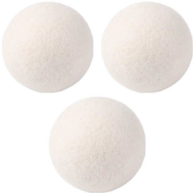 SP SAUCE 烘衣機羊毛球 3個, White, 1組