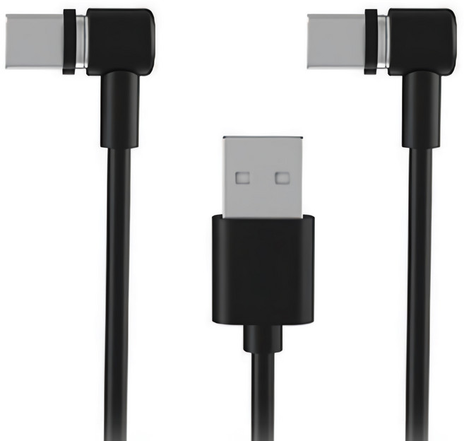 【dobe】ps vr2 手把一出二磁吸充電線 switch/ps5適用 副廠, 1入