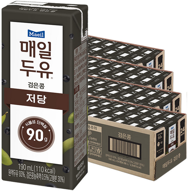 매일두유 검은콩, 190ml, 96개