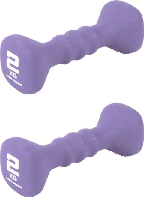 아이워너 네오프렌 사각 아령, 2kg, 2개