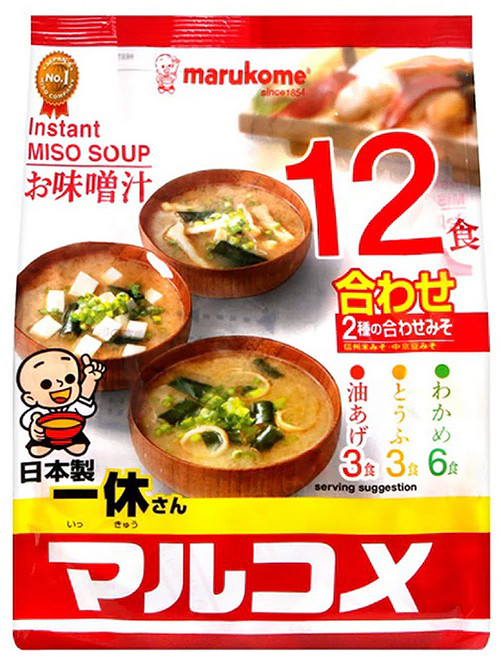 marukome 一休綜合味噌湯 12包, 216g, 1袋