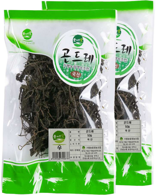 숲자연애 곤드레, 50g, 2개