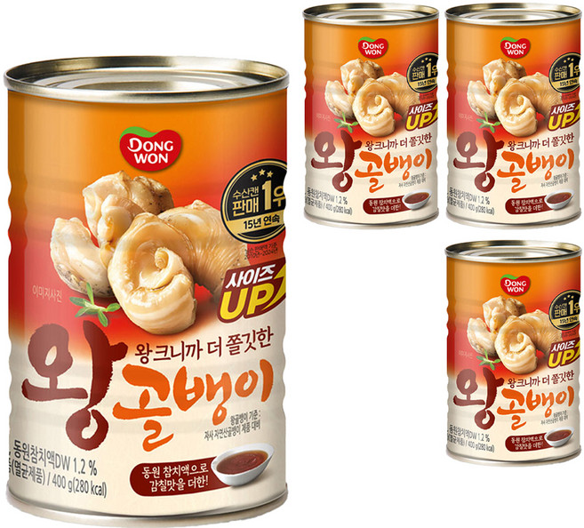동원 왕골뱅이, 400g, 4개
