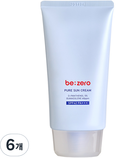 더마팩토리 비제로 퓨어 선크림 SPF42 PA+++, 80g, 6개