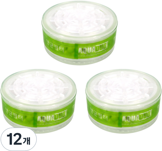 아쿠아듀오 SF-1000 핸디형 전용 2차 헤드 항균 샤워기필터, 12개
