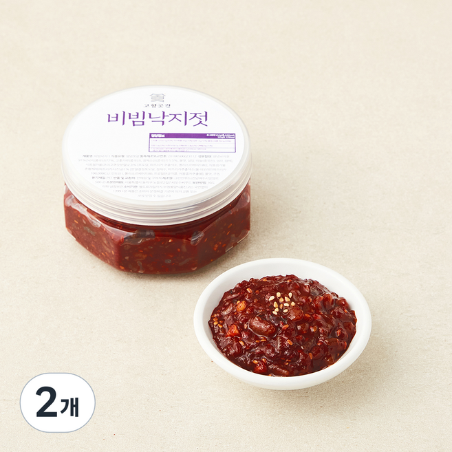 고향곳간 비빔 낙지젓, 250g, 2개