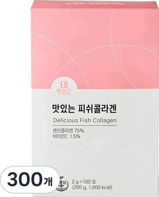BEAUTY FOOD 維他命屋 美味的魚膠原蛋白, 2g, 300個