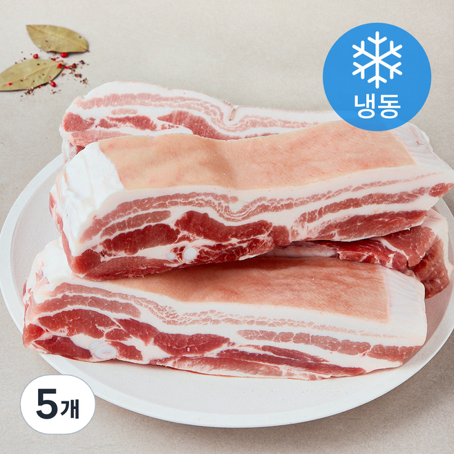 푸드랩플러스 독일산 오겹살 수육용 (냉동), 5개, 2kg