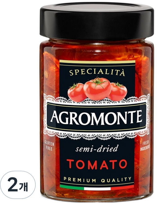 아그로몬테 세미드라이 토마토 파스타소스, 2개, 200g