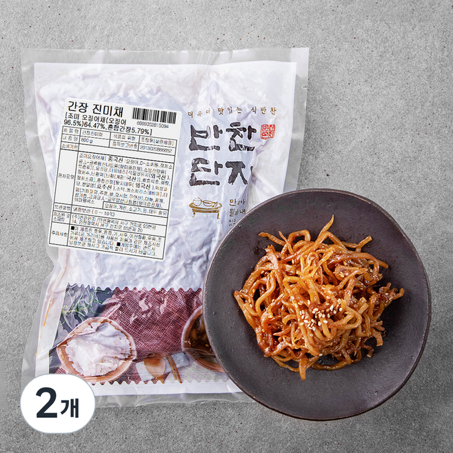 반찬단지 간장진미채, 800g, 2개