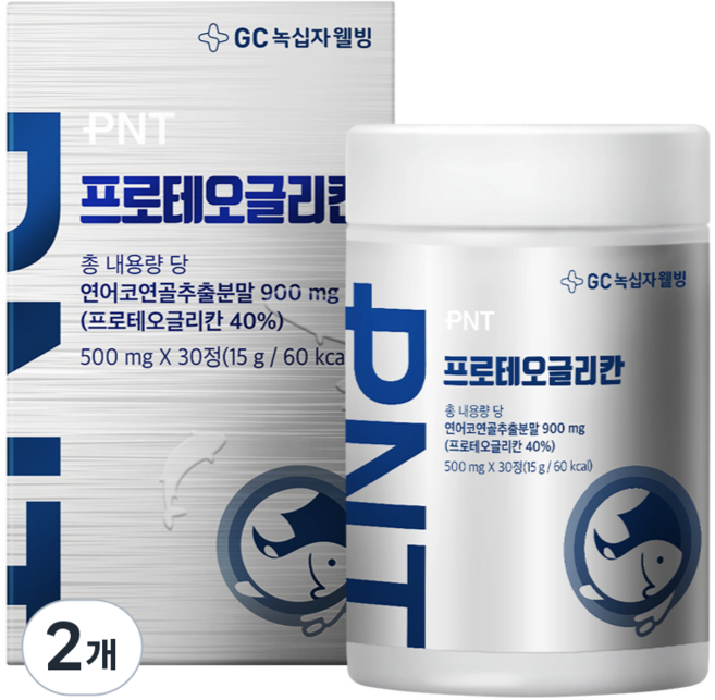 피엔티 GC 녹십자웰빙 프로테오글리칸 연어코연골추출분말, 15g, 2개