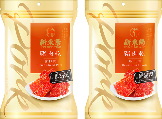 新東陽 豬肉乾 黑胡椒, 100g, 2包