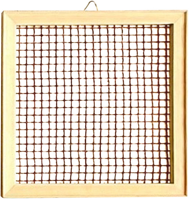 植物板 10mm網孔 贈S鉤魚線 25 x 25cm, 木頭淺色, 1組