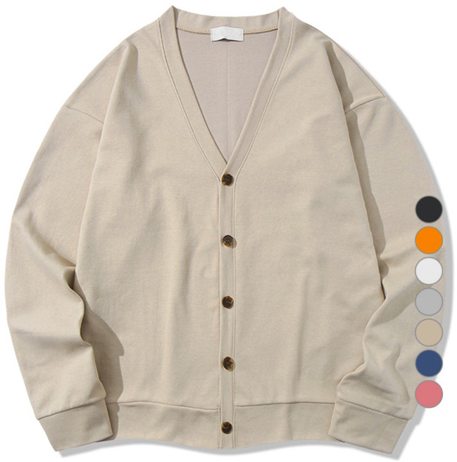 일루소 남성용 소프트 특양면 가디건