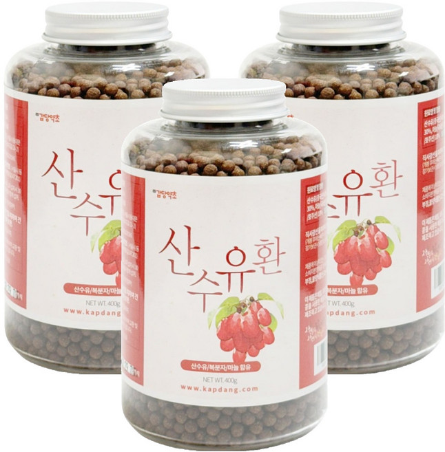 갑당약초 산수유환 병타입, 3개, 400g