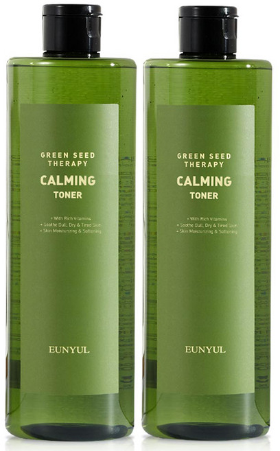eunyul Green Seed Therapy 舒緩化妝水, 500ml, 2個