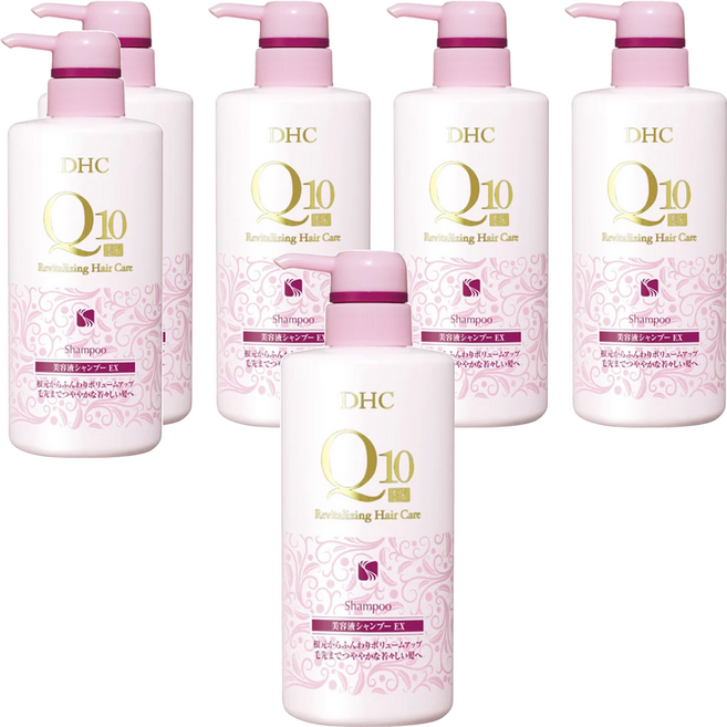 DHC Q10 豐盈深層修護洗髮精 台灣公司貨, 500ml, 6瓶