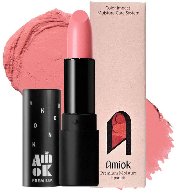 아미옥 프리미엄 스트롱 픽스 립스틱, 1개, F001수줍은핑크