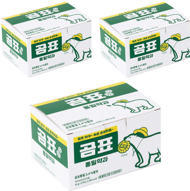 곰표 통밀 약과 8p, 3개, 320g