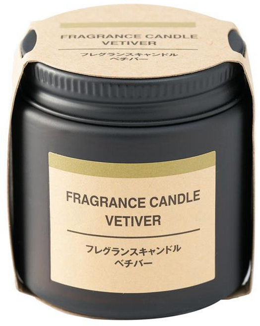 MUJI 無印良品 芬香蠟燭, 岩蘭草香味, 85g, 1個