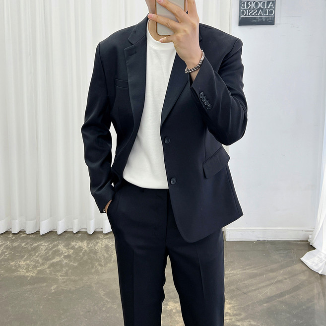 Ador 經典秋季春秋冬季休閒西服婚禮大碼修身西裝套裝