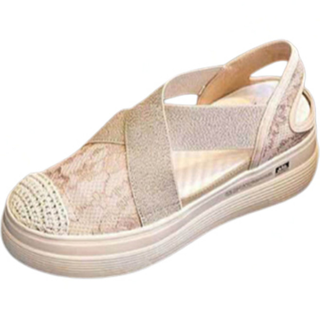 여성용 레이스 로퍼 샌들 BKCA H18