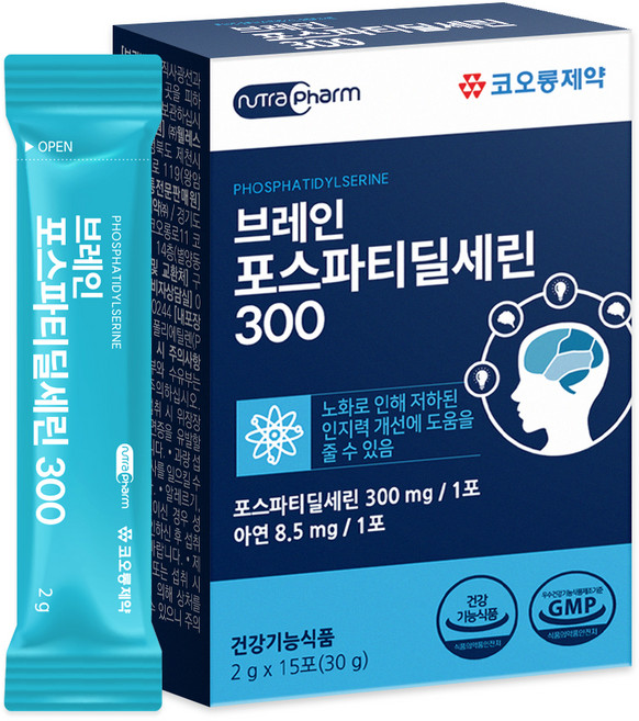코오롱제약 브레인 포스파티딜세린 300 15p, 1개, 30g