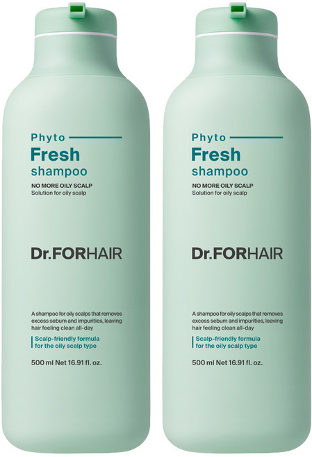닥터포헤어 지성두피 딥 클렌징 피토프레시 샴푸, 500ml, 2개