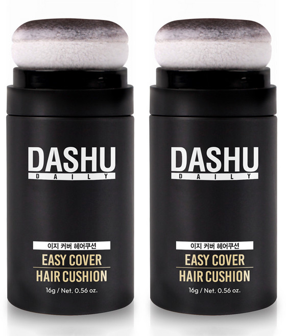 다슈 데일리 안티 헤어로스 헤어쿠션 흑채 16g, 내츄럴브라운, 2개