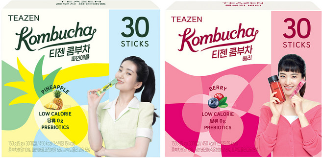 티젠 콤부차 파인애플 5g x 30p + 베리 5g x 30p 세트, 1세트