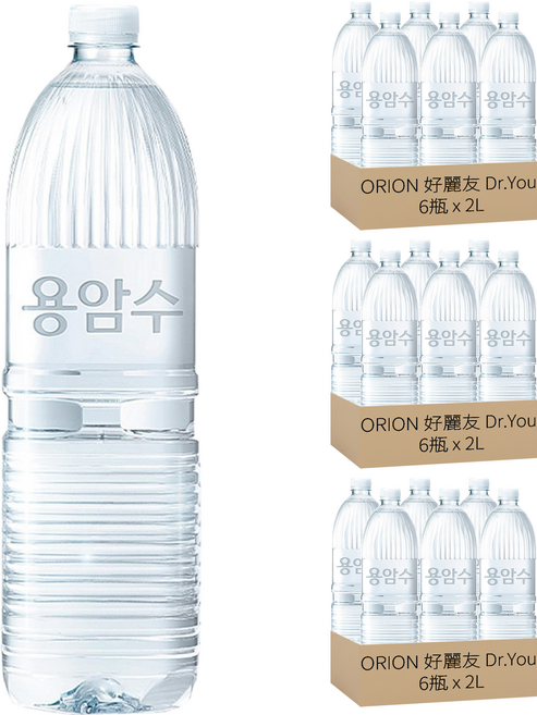 ORION 好麗友 Dr.You 無標籤濟州熔岩水, 2L, 18瓶