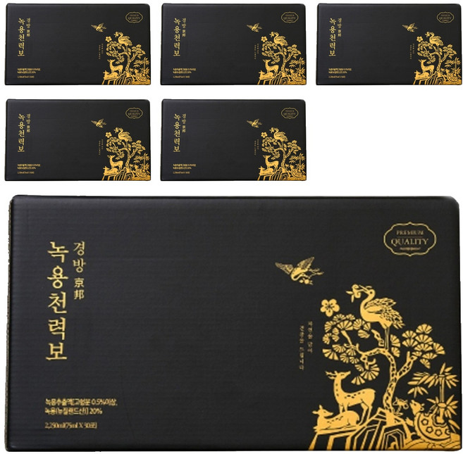 경방신약 프리미엄 녹용천력보 건강즙, 2.25L, 6개