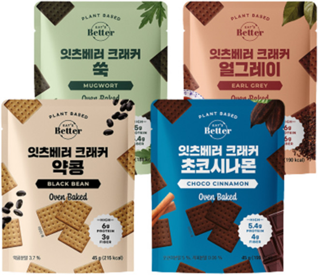 잇츠베러 크래커 파티 4종 세트, 180g, 1세트