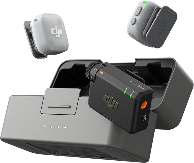 DJI Mic Mini 2 2 TX + 1 RX + 충전 케이스 마이크 세트, 혼합색상