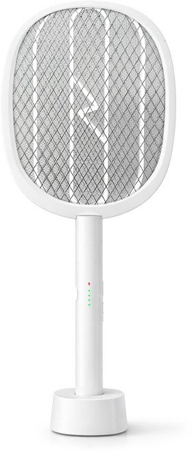 홈플래닛 2 in 1 전기 모기채, 아이보리