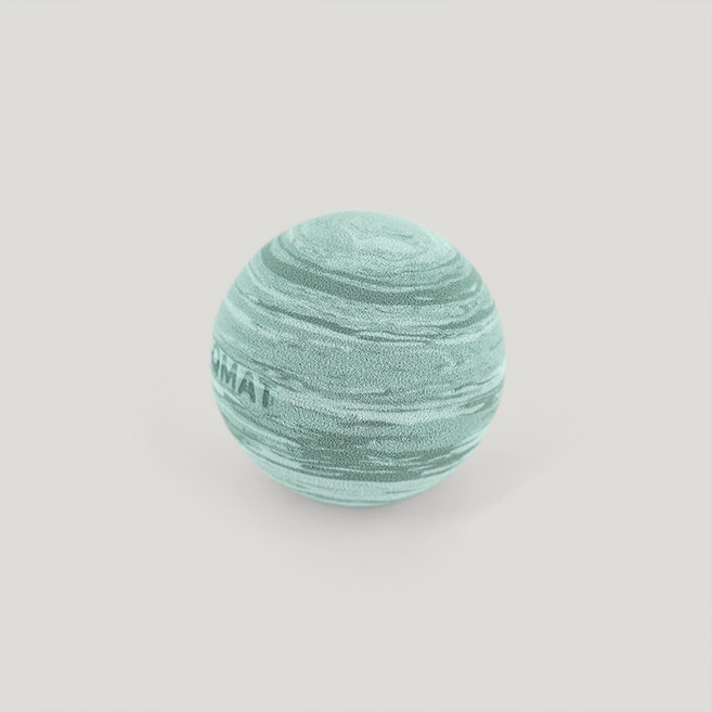 QMAT 7cm 筋膜球（雲彩）-40D 精確穴位點按摩設計 輕便易攜 全身各部位適用, 翠湖綠色, 1個