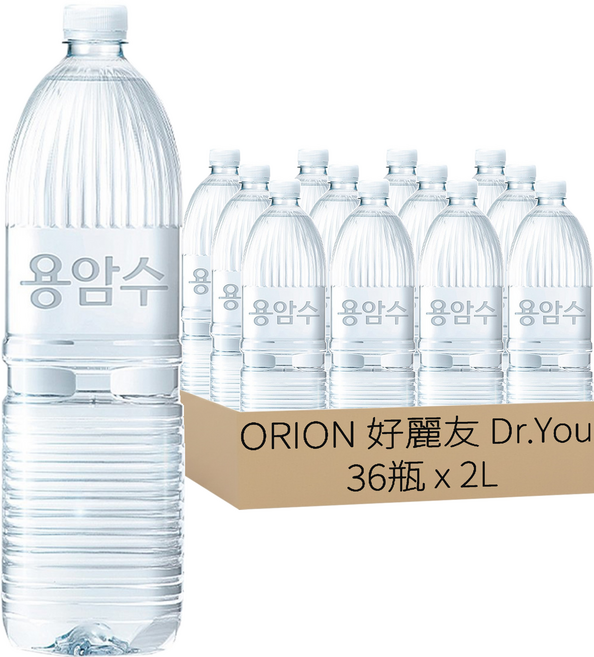 ORION 好麗友 Dr.You 無標籤濟州熔岩水, 2L, 36瓶