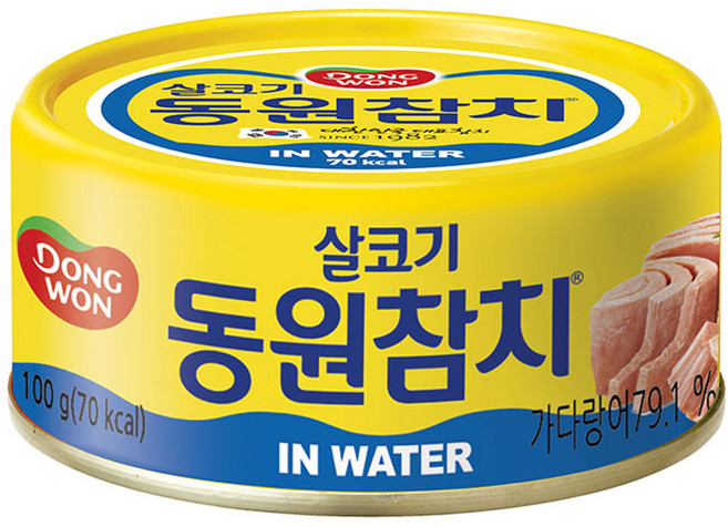 동원참치 살코기 인 워터, 100g, 1개