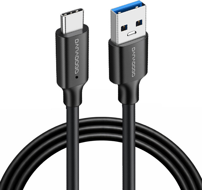 바라보고 갤럭시 아이폰 USB 3.2 C타입 고속충전 케이블 10Gbps, 300cm, 블랙, 1개