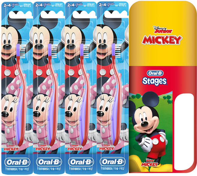 오랄비 스테이지스 어린이 신학기 칫솔세트 2단계 + 양치컵, 1세트