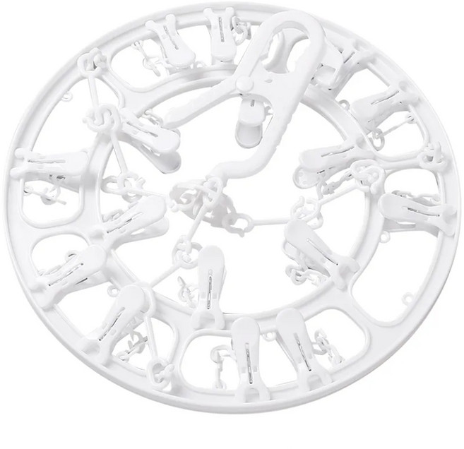 HIKARI 日光生活 16夾晒衣架 X311-1 台灣製造, 白色, 1個