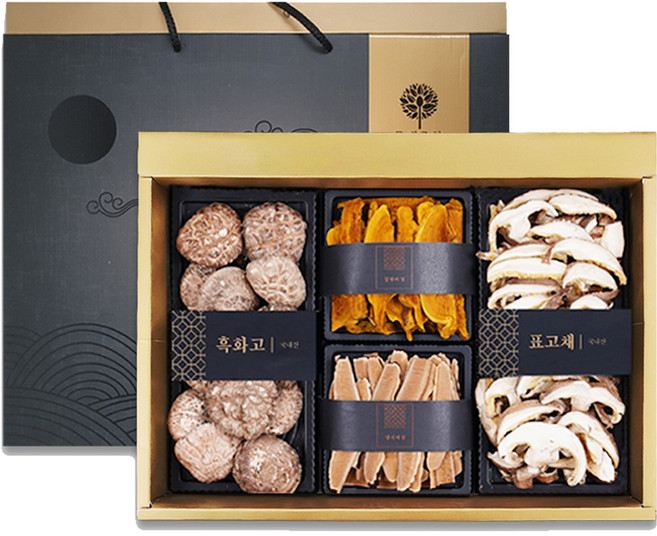 몸애조화 흑화고 버섯 혼합 선물 세트, 1세트
