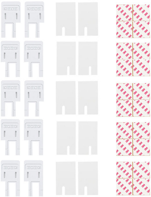 꼬꼬미 창문 풍지판 상 + 하 세트 4.5cm x 8.5cm, 10개